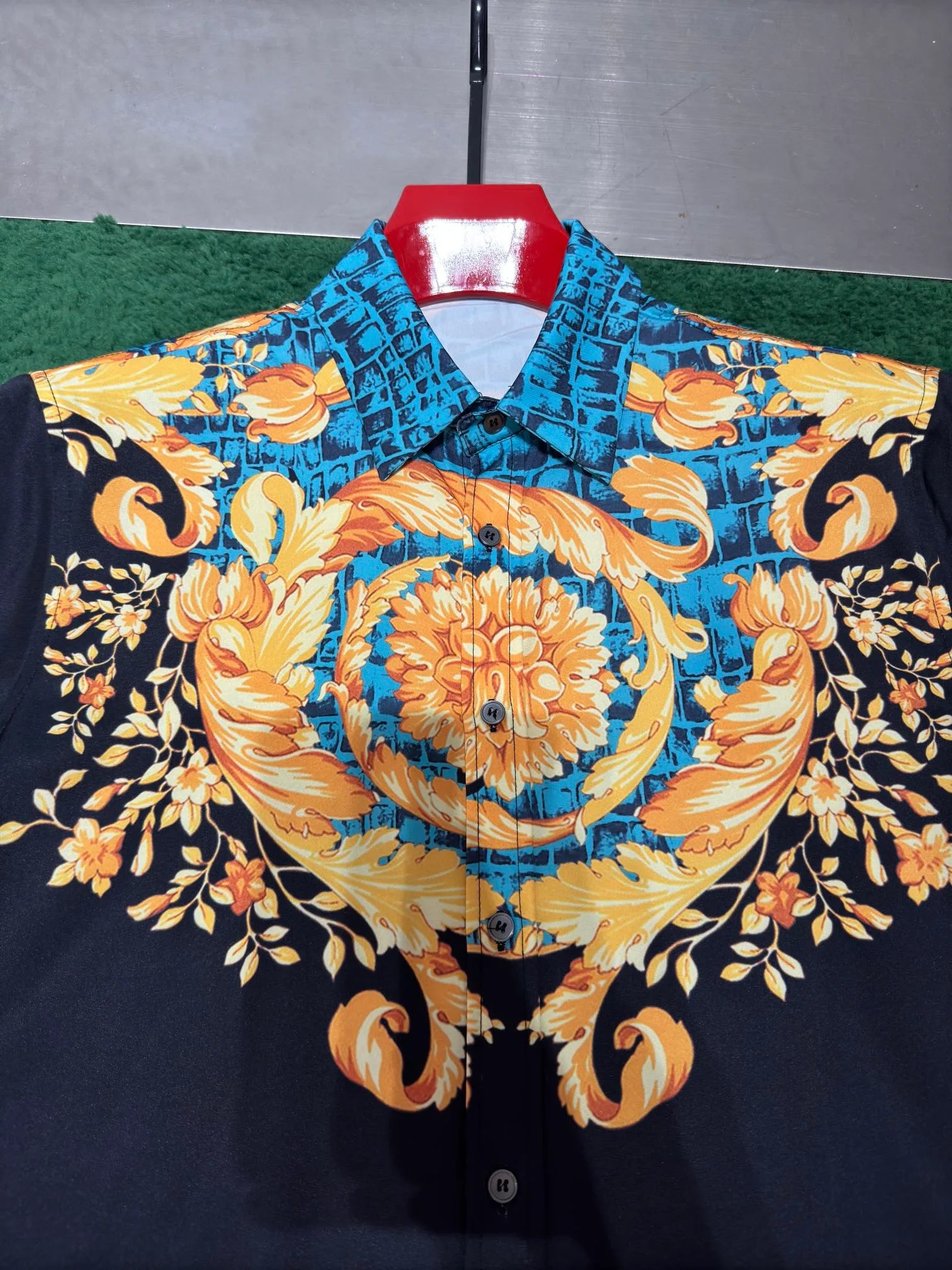 Neuer Designer -Button -Hemd -Shirt -Hemd -Hemd -Marke Gedruckt Luxuriöser Langärmer Hemd Slim Fit Mens Designer Shirt Gedruckt