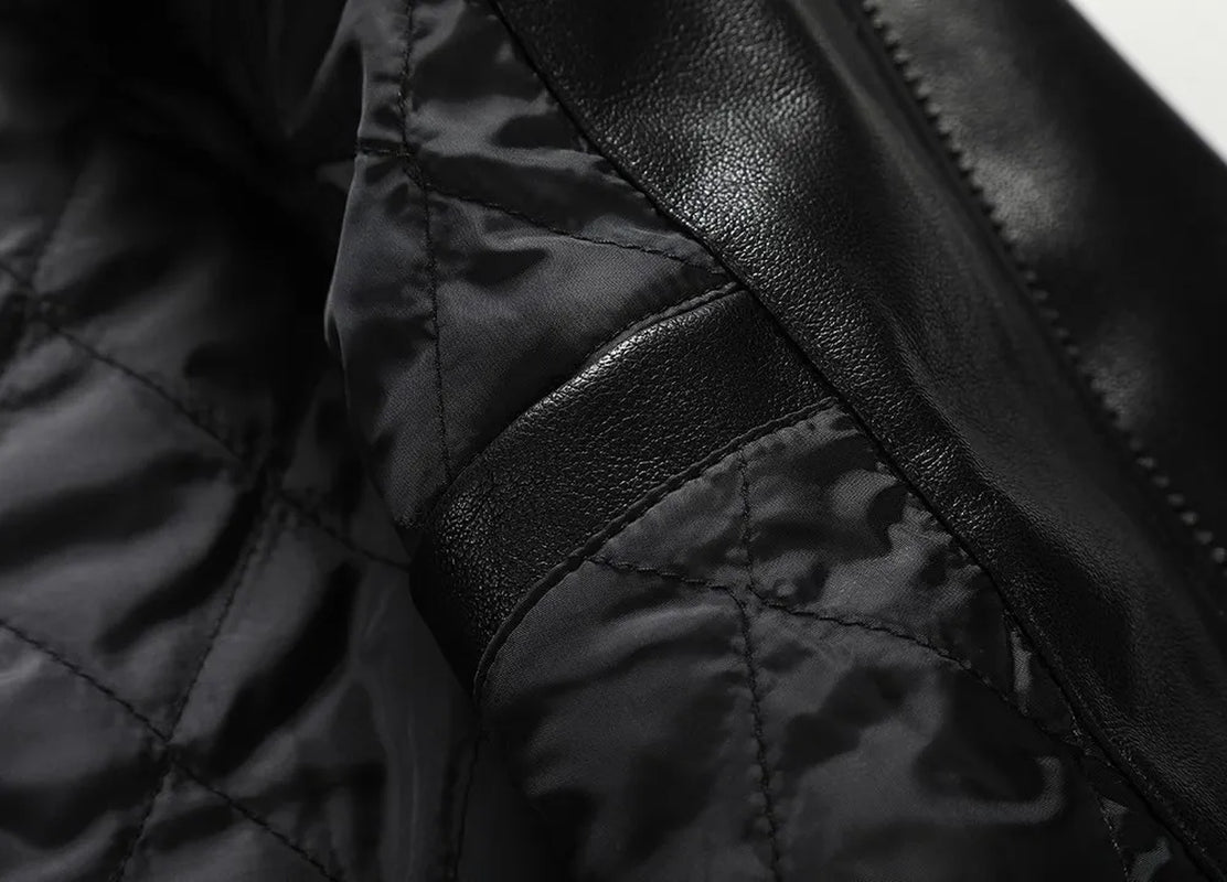Schädel Strasssteine ​​PU Jacken Männer Schwarze High Street Stand-Hals Reißverschluss Rippe Streetwear Motorrad-Faux-Lederschichten 20119
