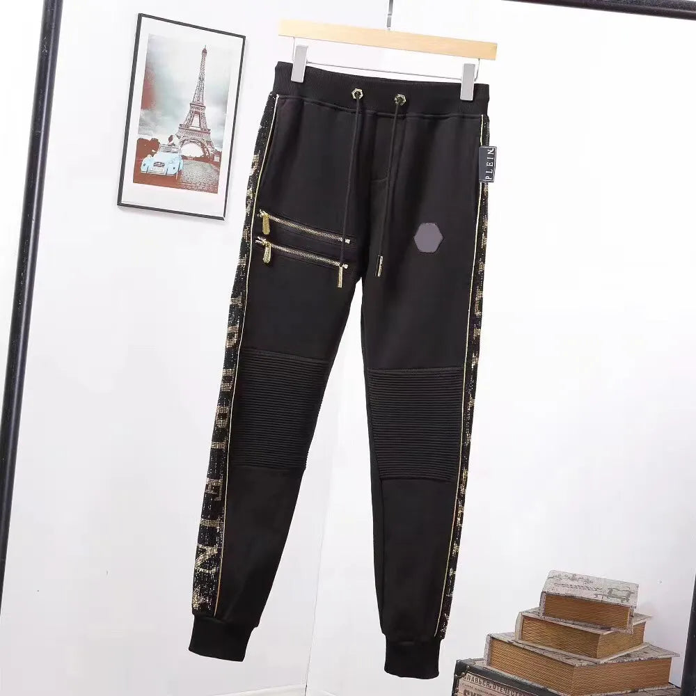 Philipe Plein Philipp Plain Philip Phillip Plien Bären Herren Hoodie Jackethose Kristallschädel Tracksuit Hoodies Casual Tracksuits Jogger Jacken Hosen S MZKV