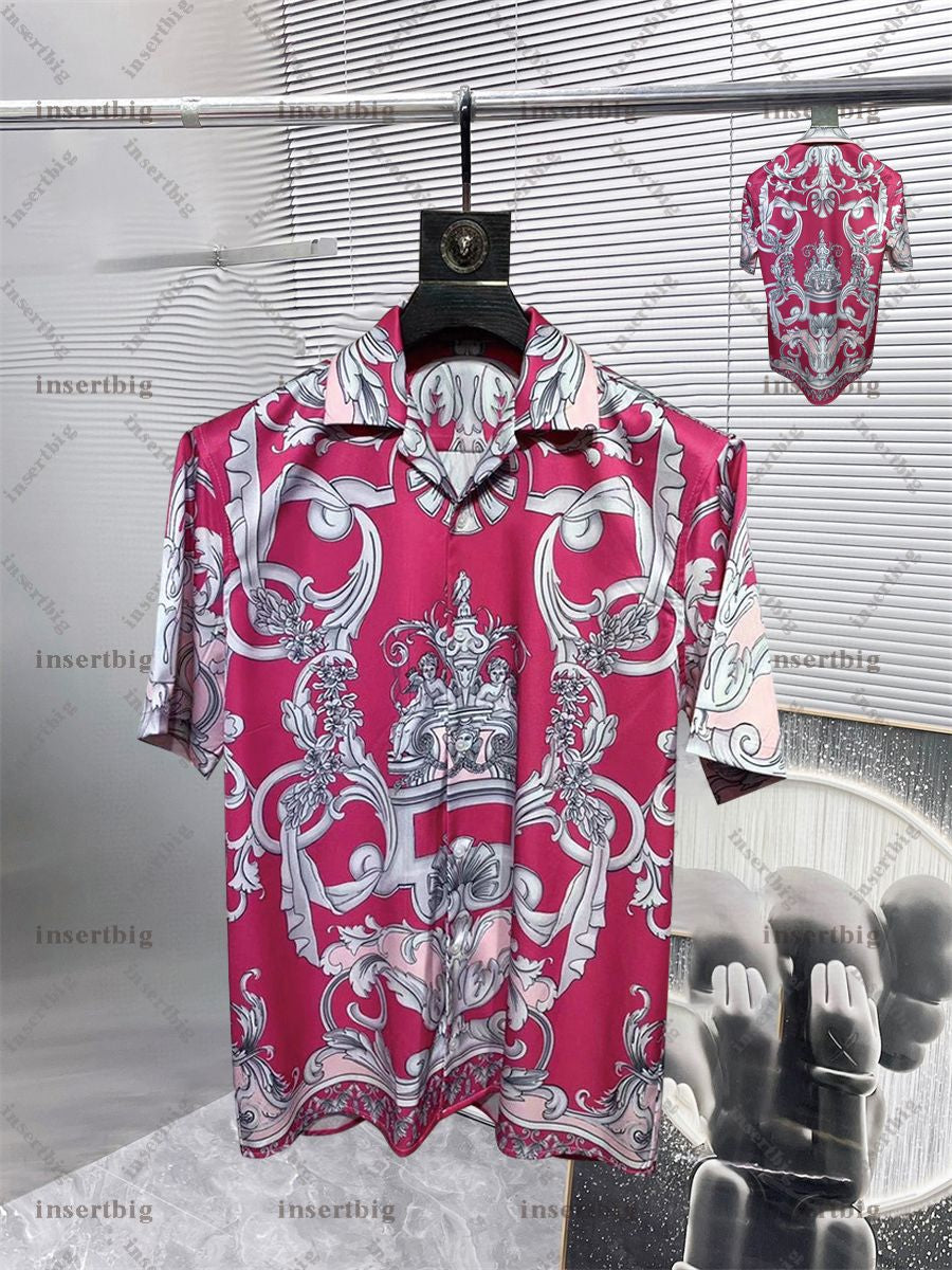 Neuer Designer -Button -Hemd -Shirt -Hemd -Hemd -Marke Gedruckt Luxuriöser Langärmer Hemd Slim Fit Mens Designer Shirt Gedruckt