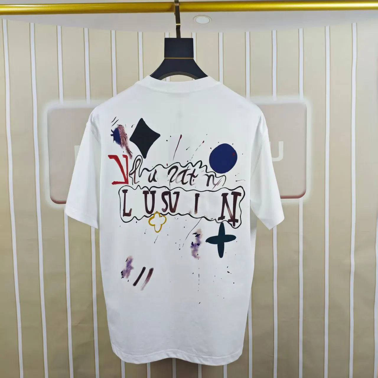 Herren T-Shirts Mann T-Shirt Homme Herren T-Shirt Designer Tops Brief Druck Übergroß
