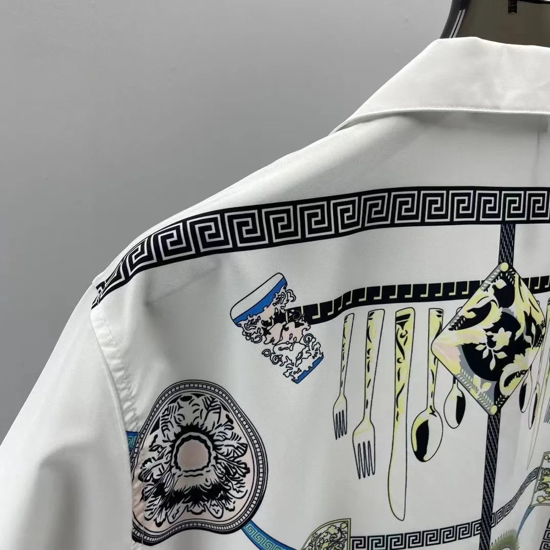 Männer Designer-Shirts Sommer Shoort Sleeve Casual Shirts Mode Losen Polos Beach Stil Atmungsaktiv