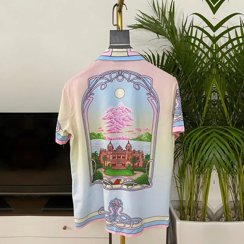 Herren -Tracksuits Herren -Kleidungsdruck Set Kurzärmelige Mode Hawaiian Shirt Sommer Casual Floral Beach Zweiteilige Sets