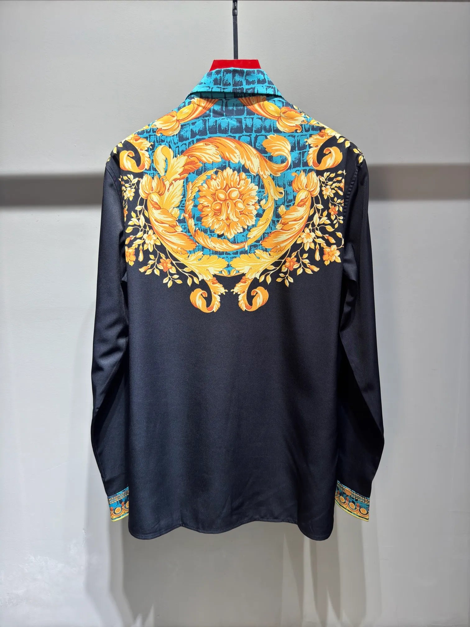 Neuer Designer -Button -Hemd -Shirt -Hemd -Hemd -Marke Gedruckt Luxuriöser Langärmer Hemd Slim Fit Mens Designer Shirt Gedruckt