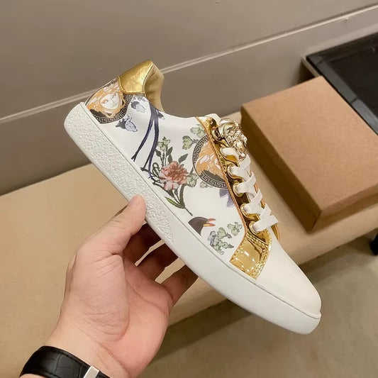 2023 New Breathable Fashionable Casual Men'S Shoes Korean Style Versatile Sporty White Shoes Trendy Shoes for All Seasons