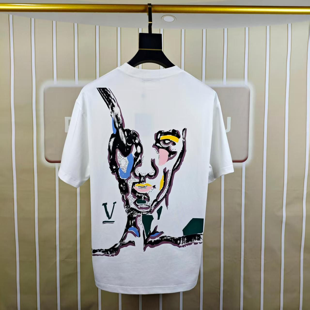 Herren T-Shirts Mann T-Shirt Homme Herren T-Shirt Designer Tops Brief Druck Übergroß