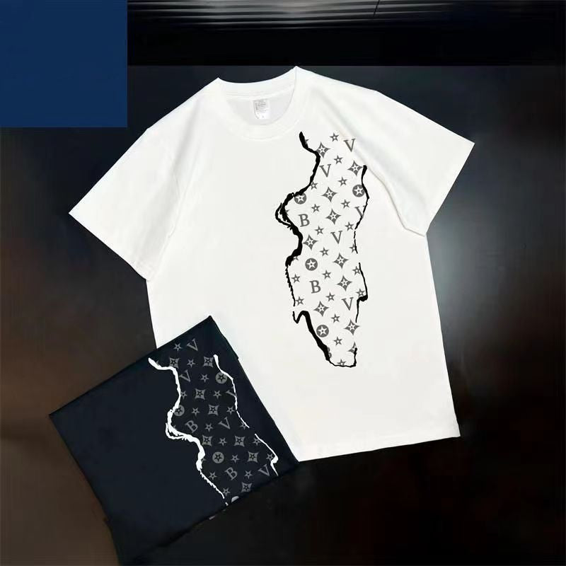 Herren T-Shirts Mann T-Shirt Homme Herren T-Shirt Designer Tops Brief Druck Übergroß