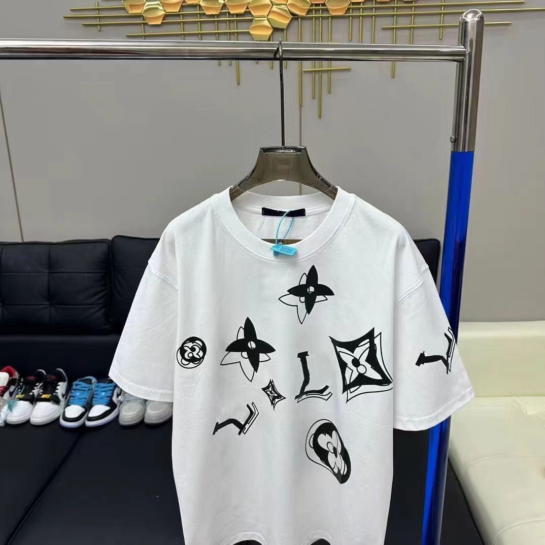 Herren T-Shirts Mann T-Shirt Homme Herren T-Shirt Designer Tops Brief Druck Übergroß